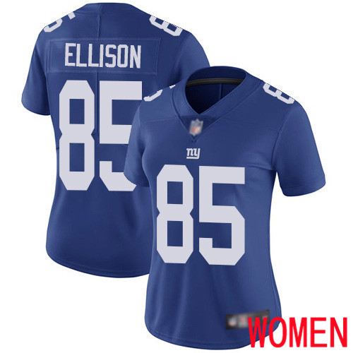 Women New York Giants #85 Rhett Ellison Royal Blue Team Color Vapor Untouchable Limited Player Football NFL Jersey->cincinnati bengals->NFL Jersey